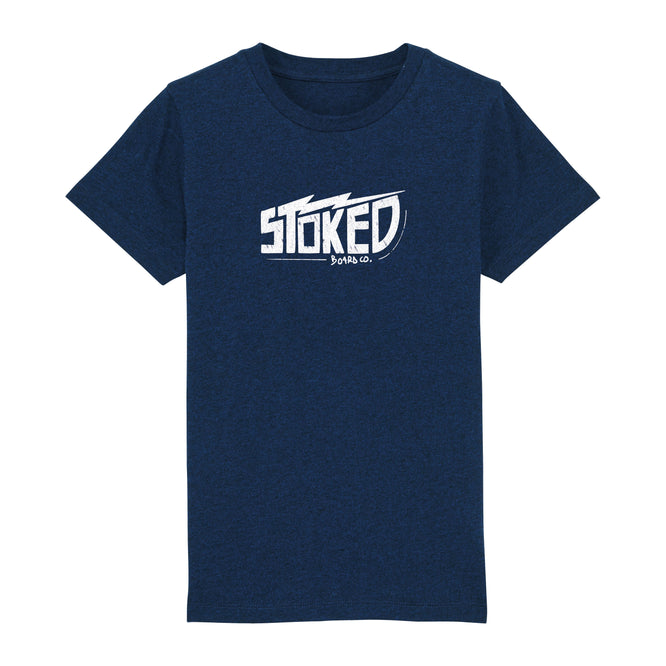 Kids Electric T-shirt Black Heather Blue