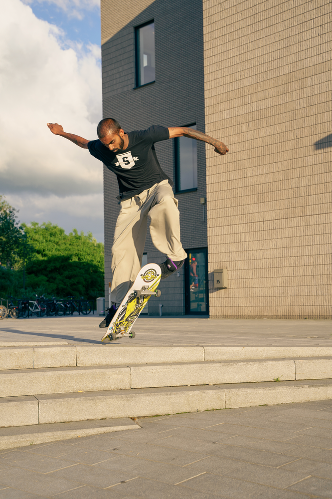 Team Elvedin Diablo Yellow Complete Skateboard