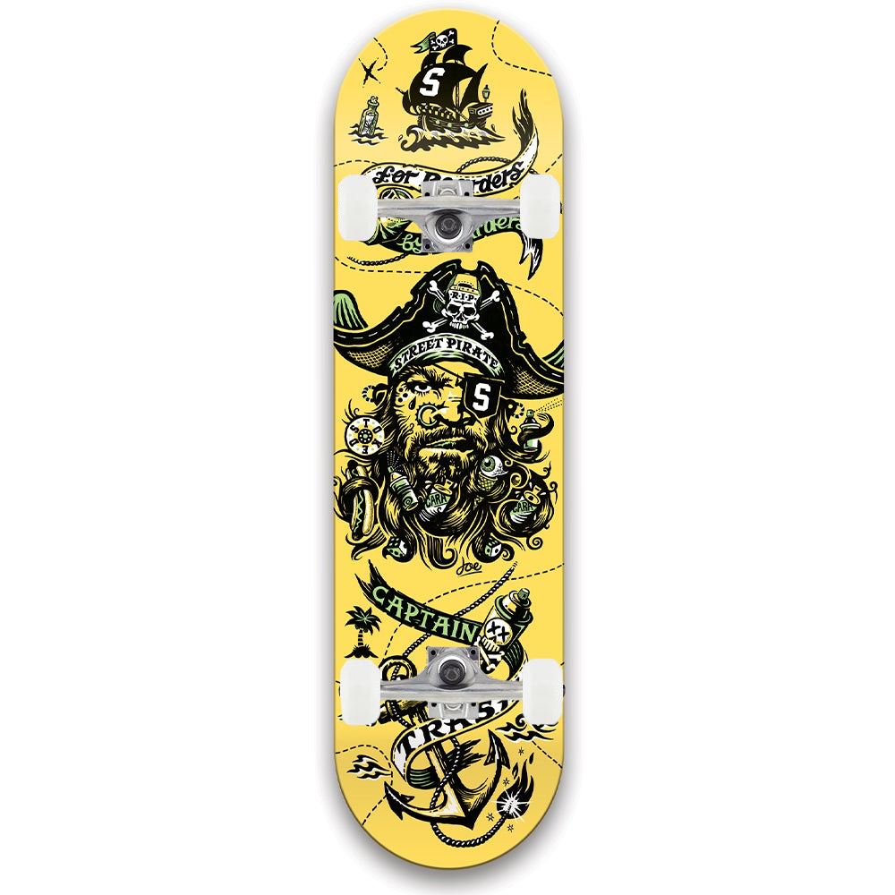 Captain Trash Yellow Premium Complete Skateboard