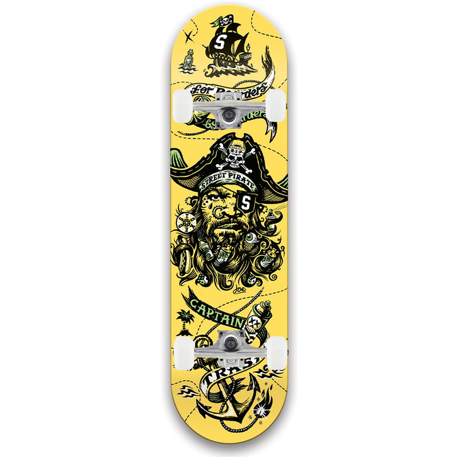 Captain Trash Yellow Premium Complete Skateboard