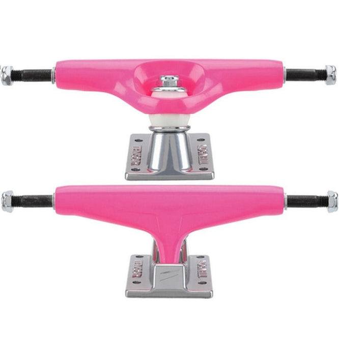 Alloys Safety Pink/Raw 5.25" Skateboard Trucks