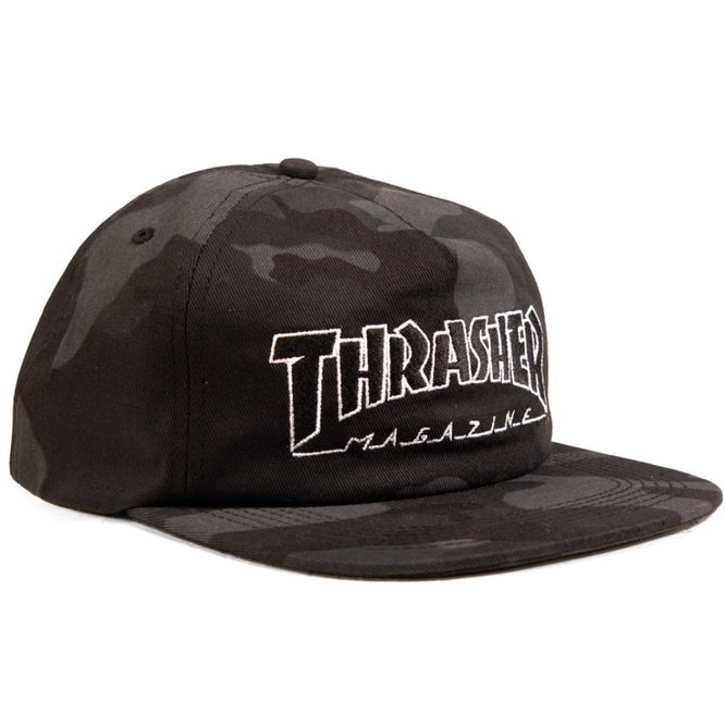 Outlined Snapback Black/ Camo