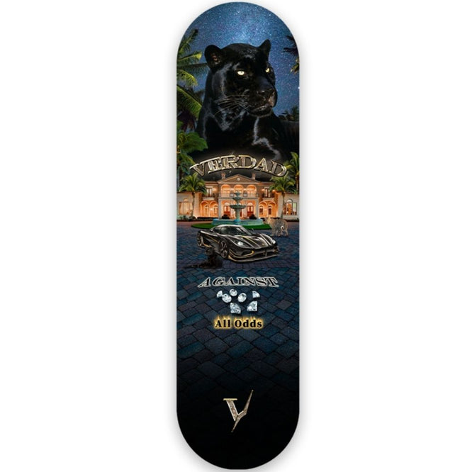 Against All Odds Black 8.25" Skateboard Deck