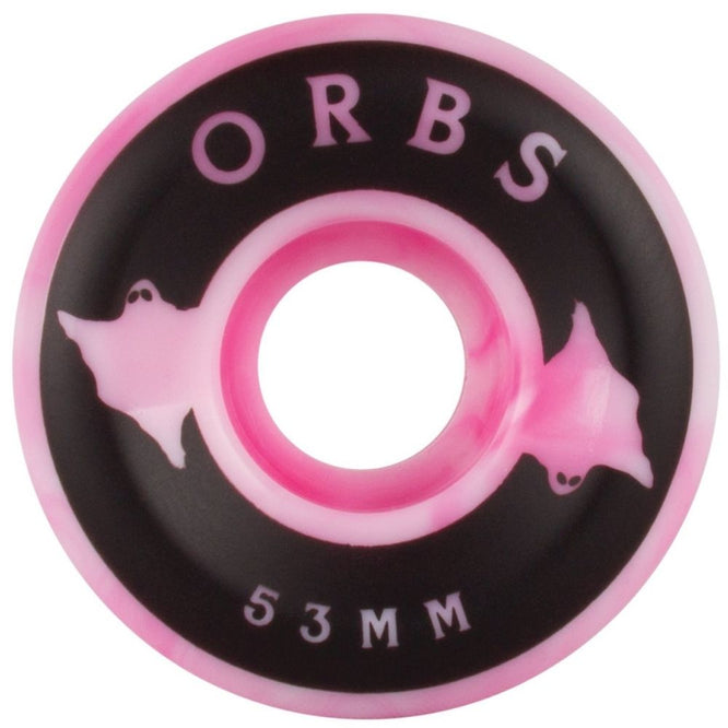 Orbs Specters Swirls 99a Pink/White 53mm Skateboard Wheels