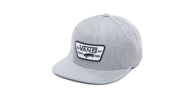 Full Patch Snapback Cap Heather Grey