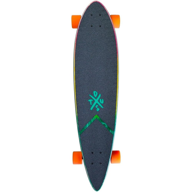 Moto Fades Pink/Orange/Teal 37" Complete Longboard
