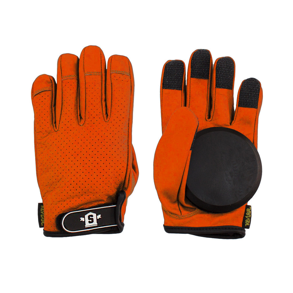 handschuhe orange leder Stoked Board Co Slide-Handschuhe aus Leder Orange – Stoked Boardshop