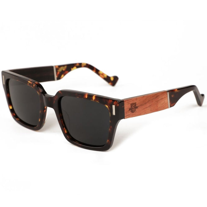 Tetuan Acetate Tortoise Sunglasses + Grey Lens