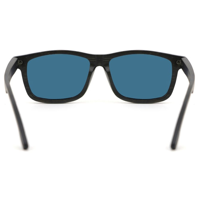 Classic Black Bamboo Sunglasses + Rose Gold Lens