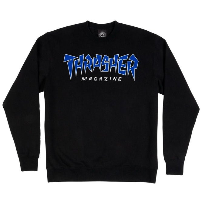 Jagged Logo Crewneck Black